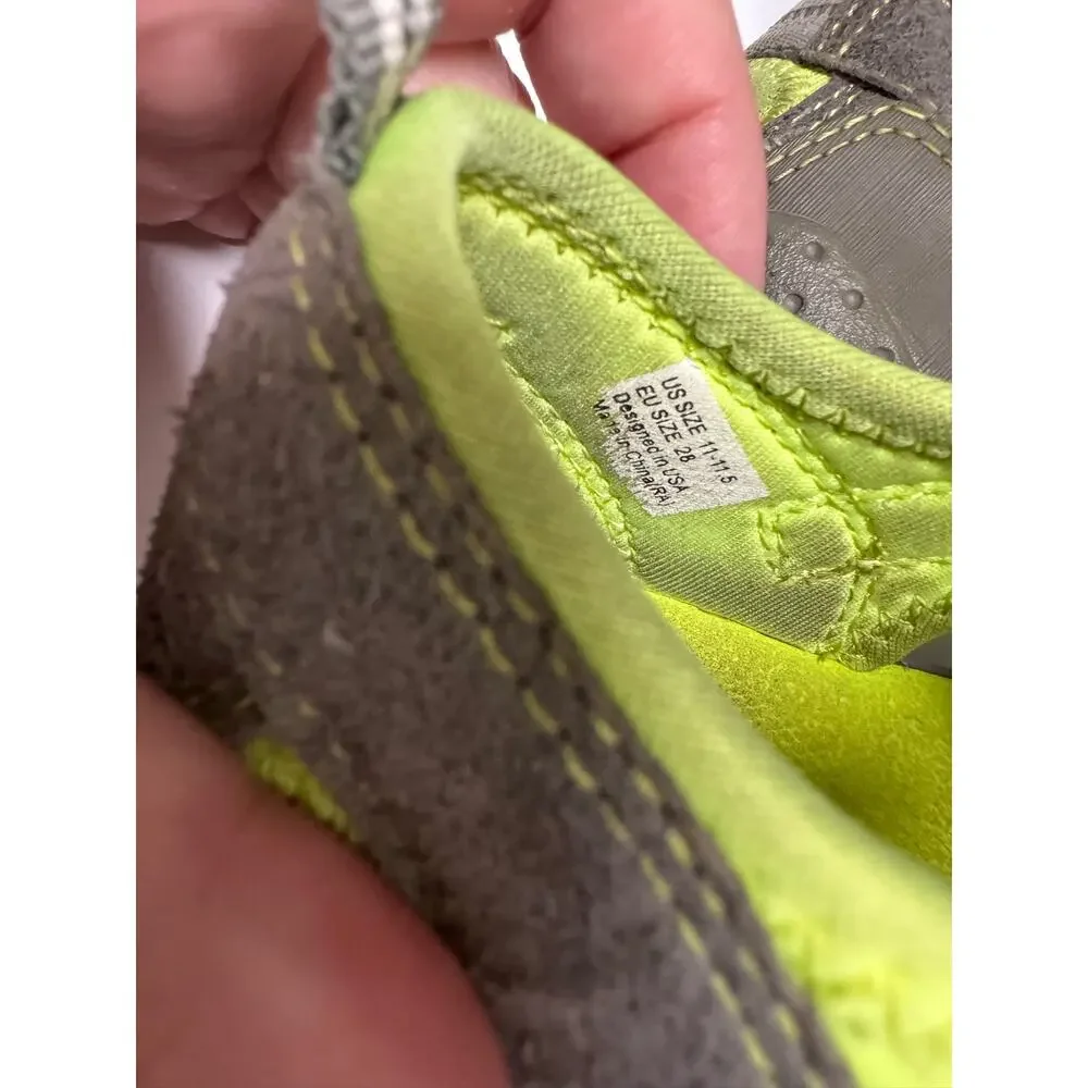 Pediped Unisex Kids Shoes Sz 11 11.5 28 Flex Sahara Gray Lime Water‎ Safe Boys